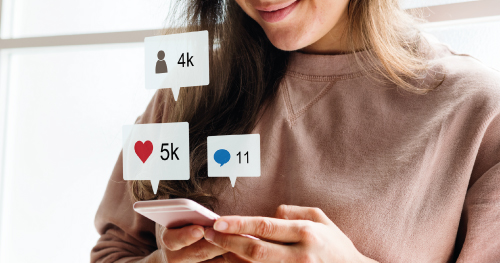 woman-using-social-media